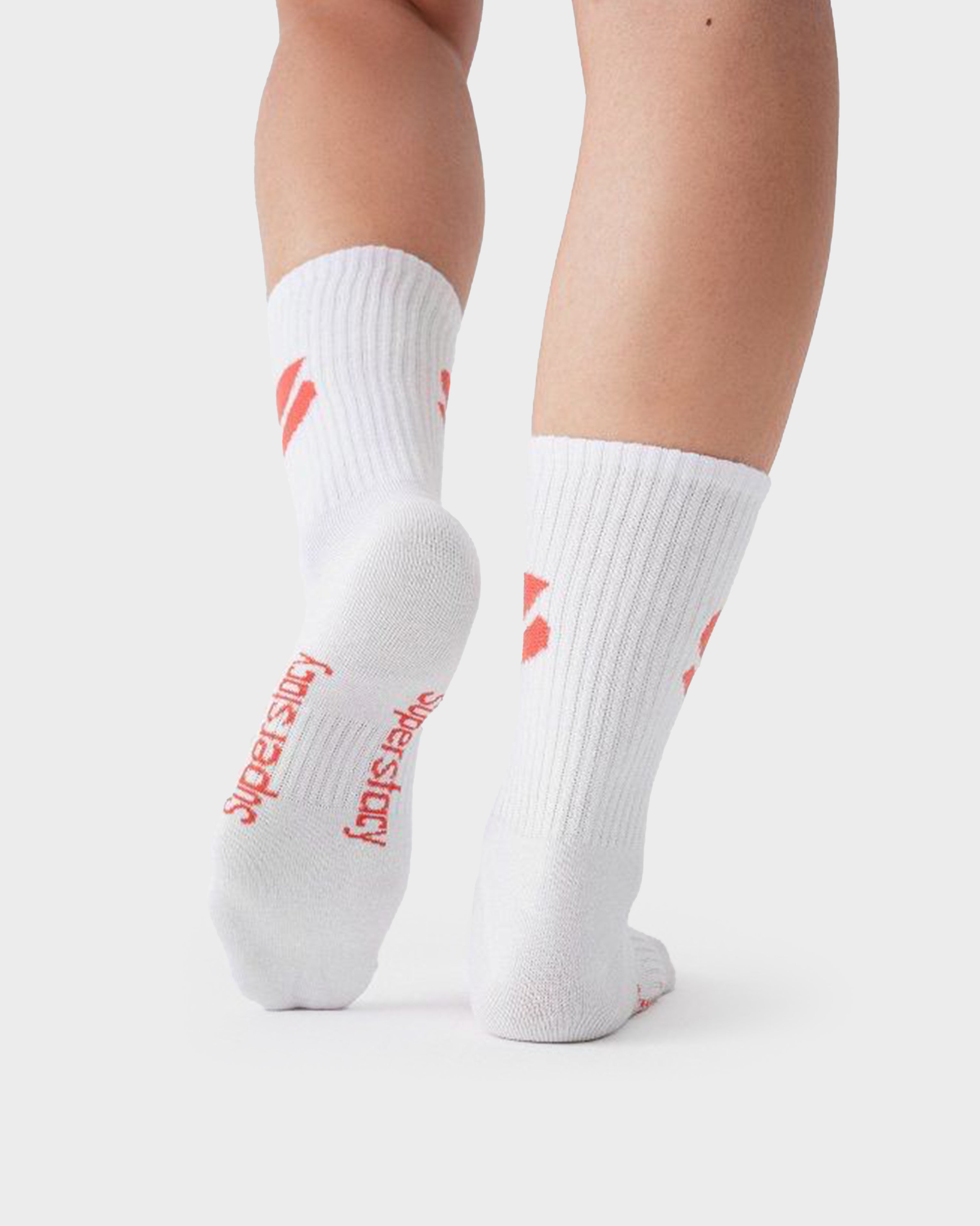 WOMEN SOCKET COTTON SOCKS VERMILION