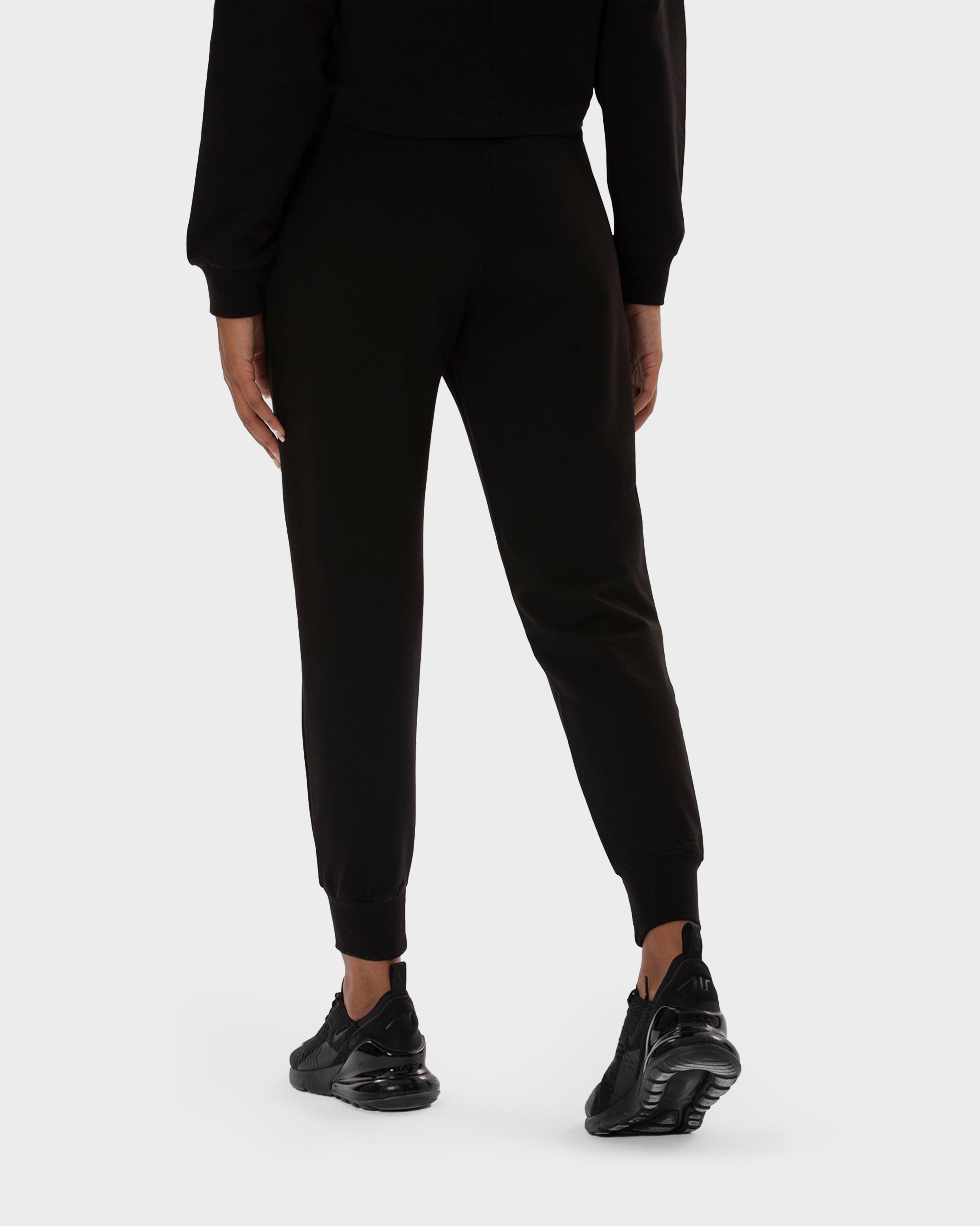 LEXA CARROT-CUT JOGGING PANTS BLACK