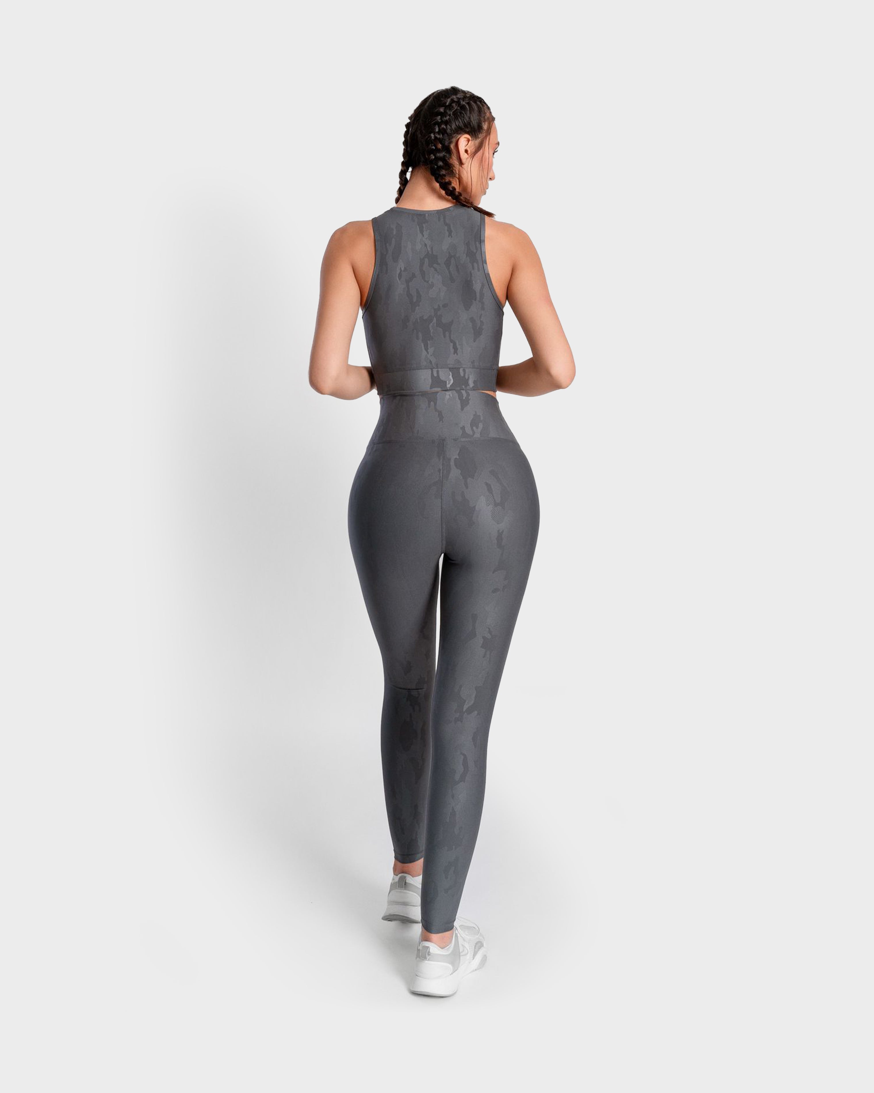 KHAITE CAMOUFLAGE SPORTS LEGGING D.GREY