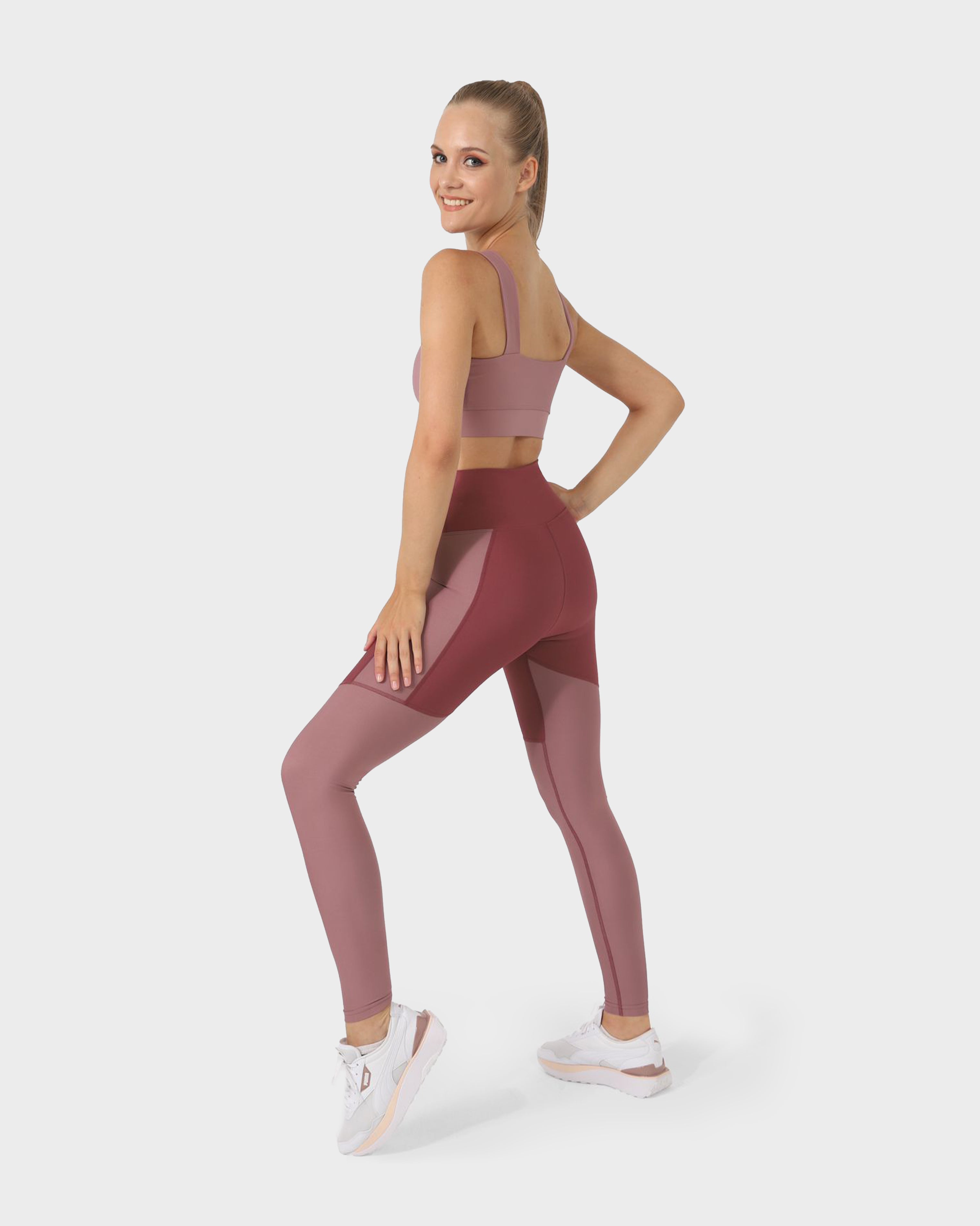 SQUARE NECK SPORTS BRA L.ROSE