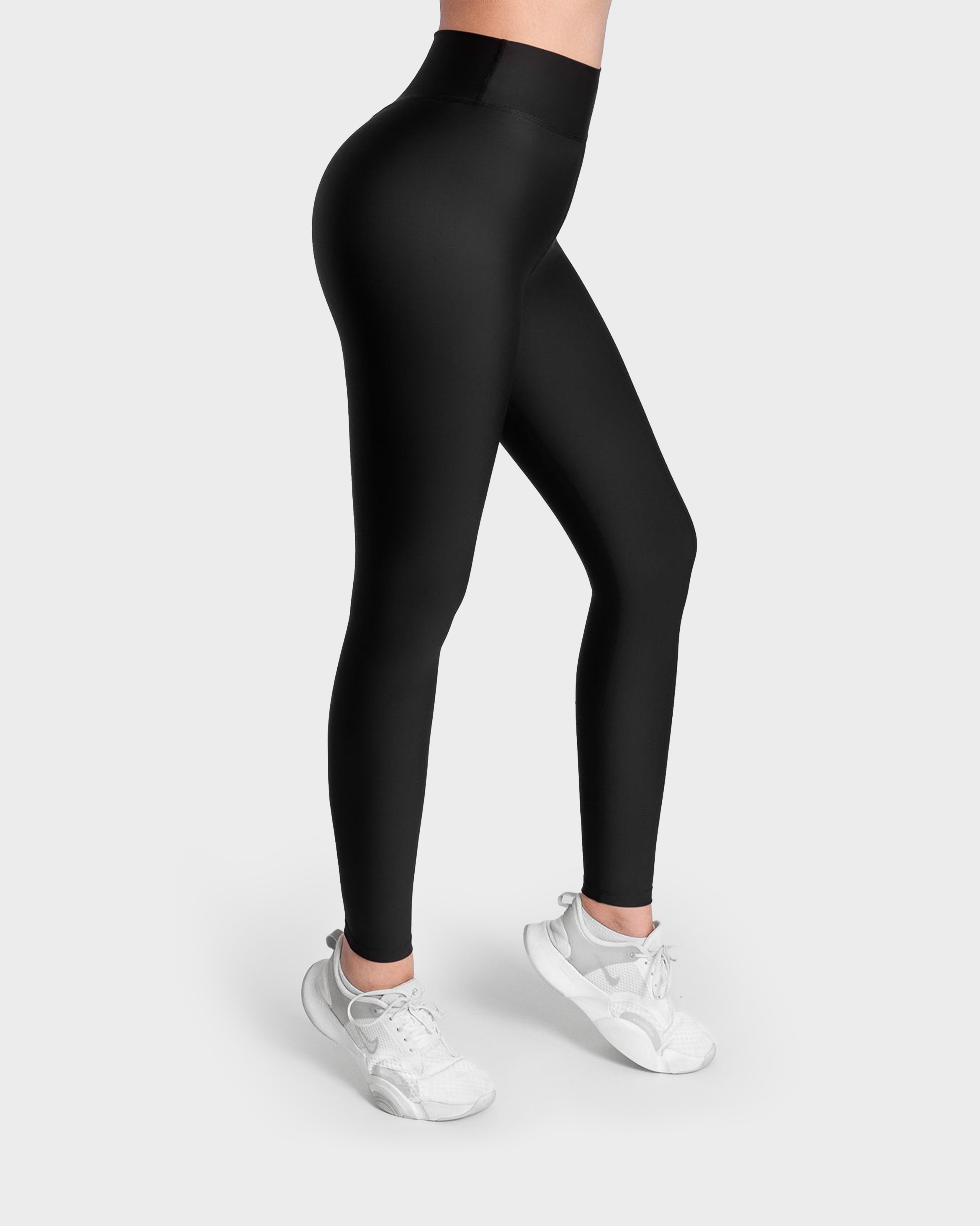 V BELT DETAIL SPORTS LEGGING BLACK