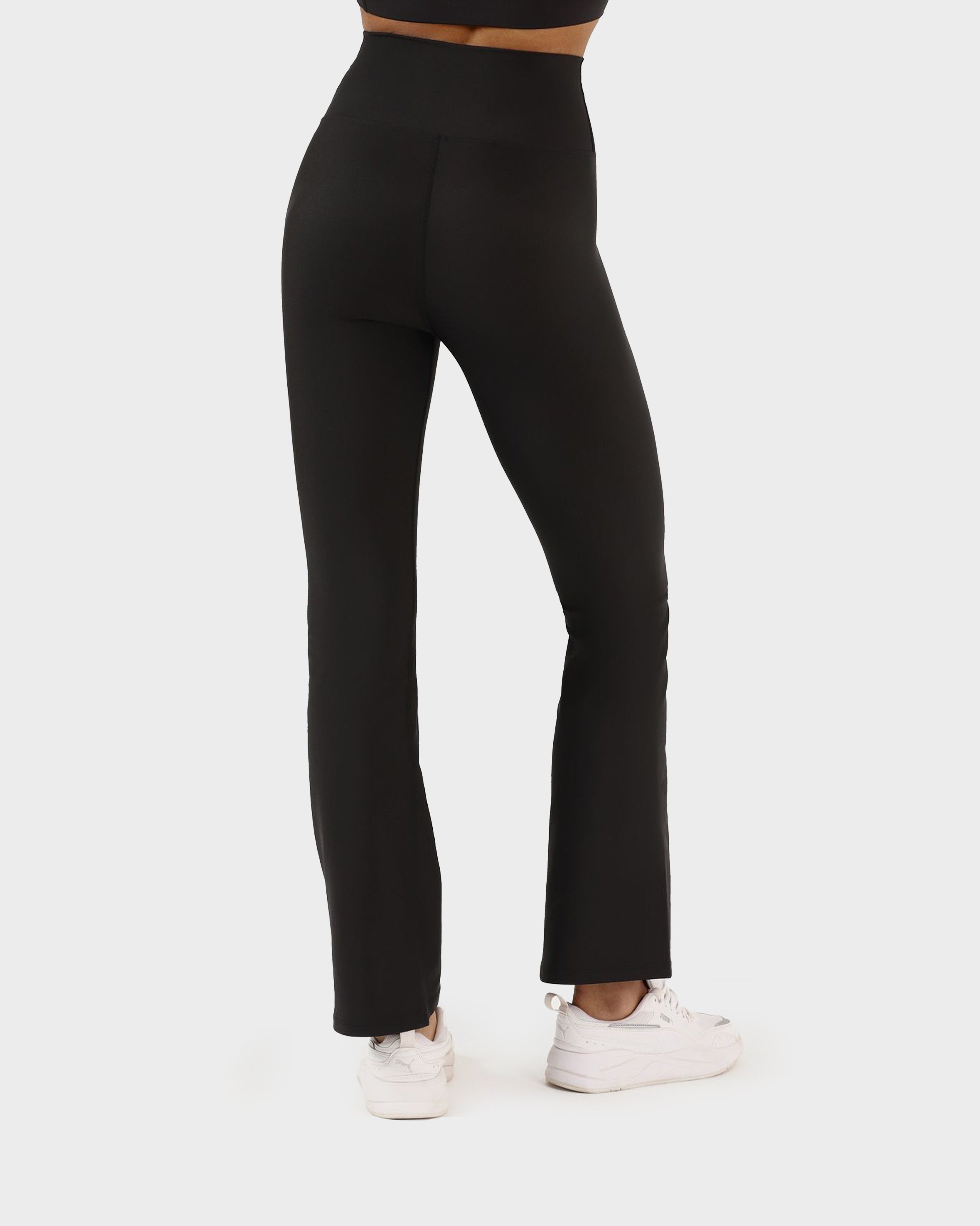 NICHOLE FLARE SPORTS TIGHTS PANTS BLACK