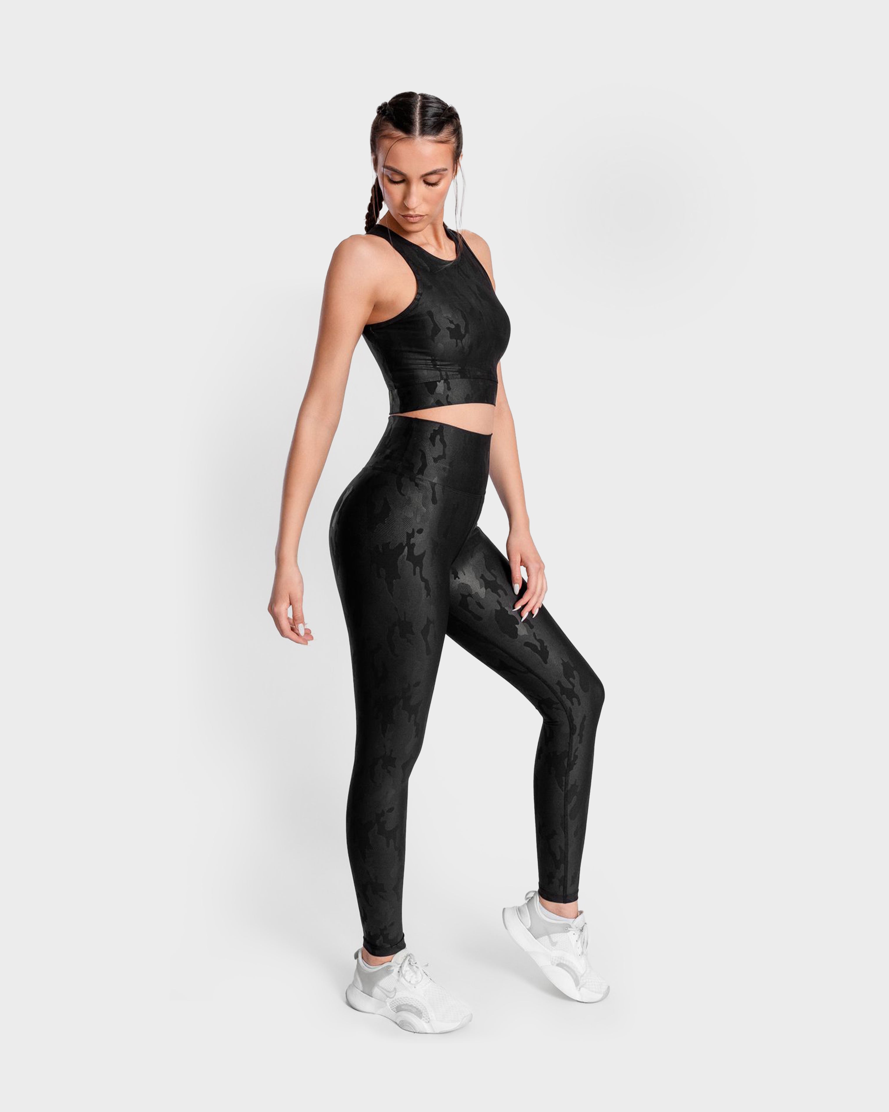 KHAITE CAMOUFLAGE SPORTS LEGGING BLACK