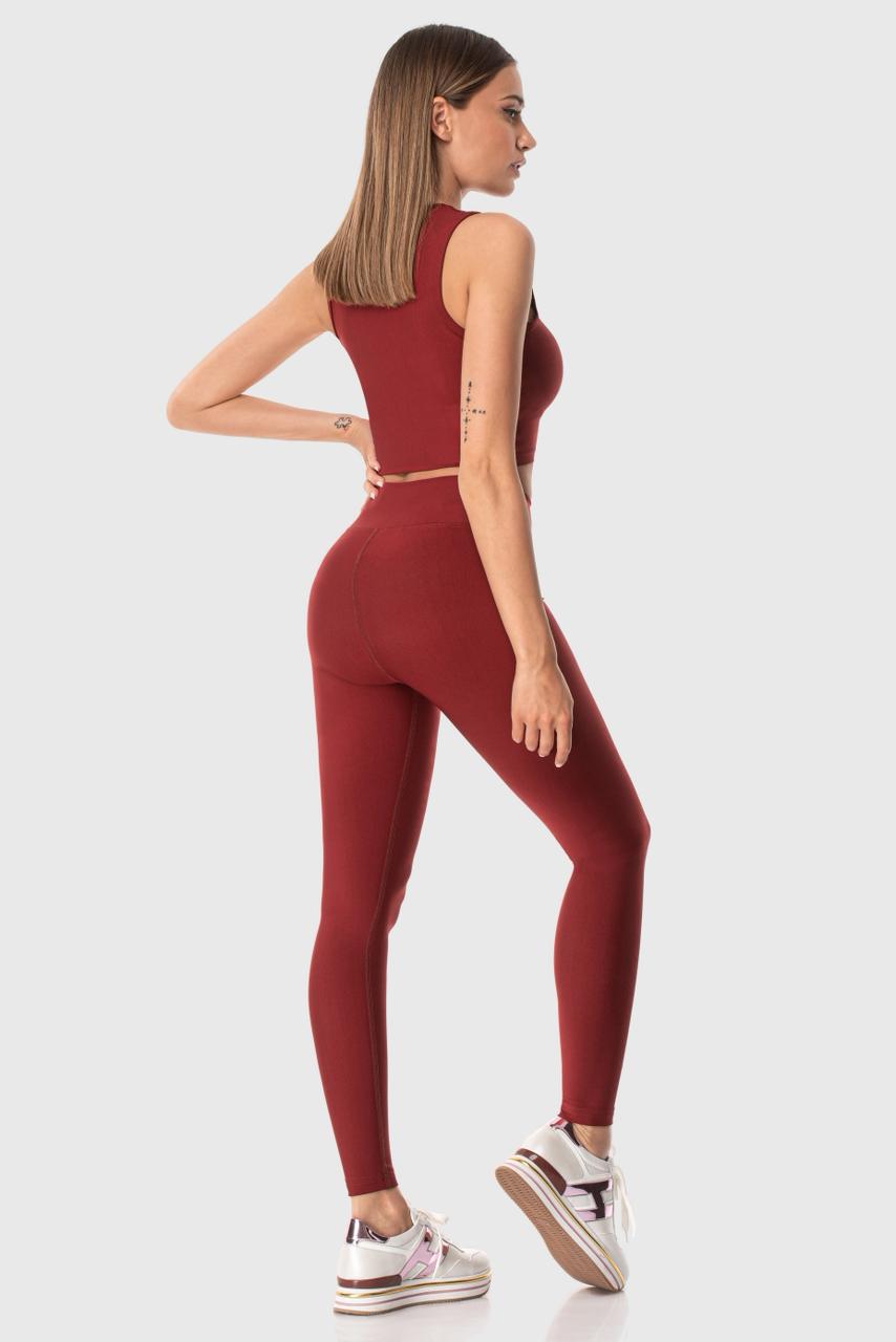POPI SPORTS LEGGING CLARET RED