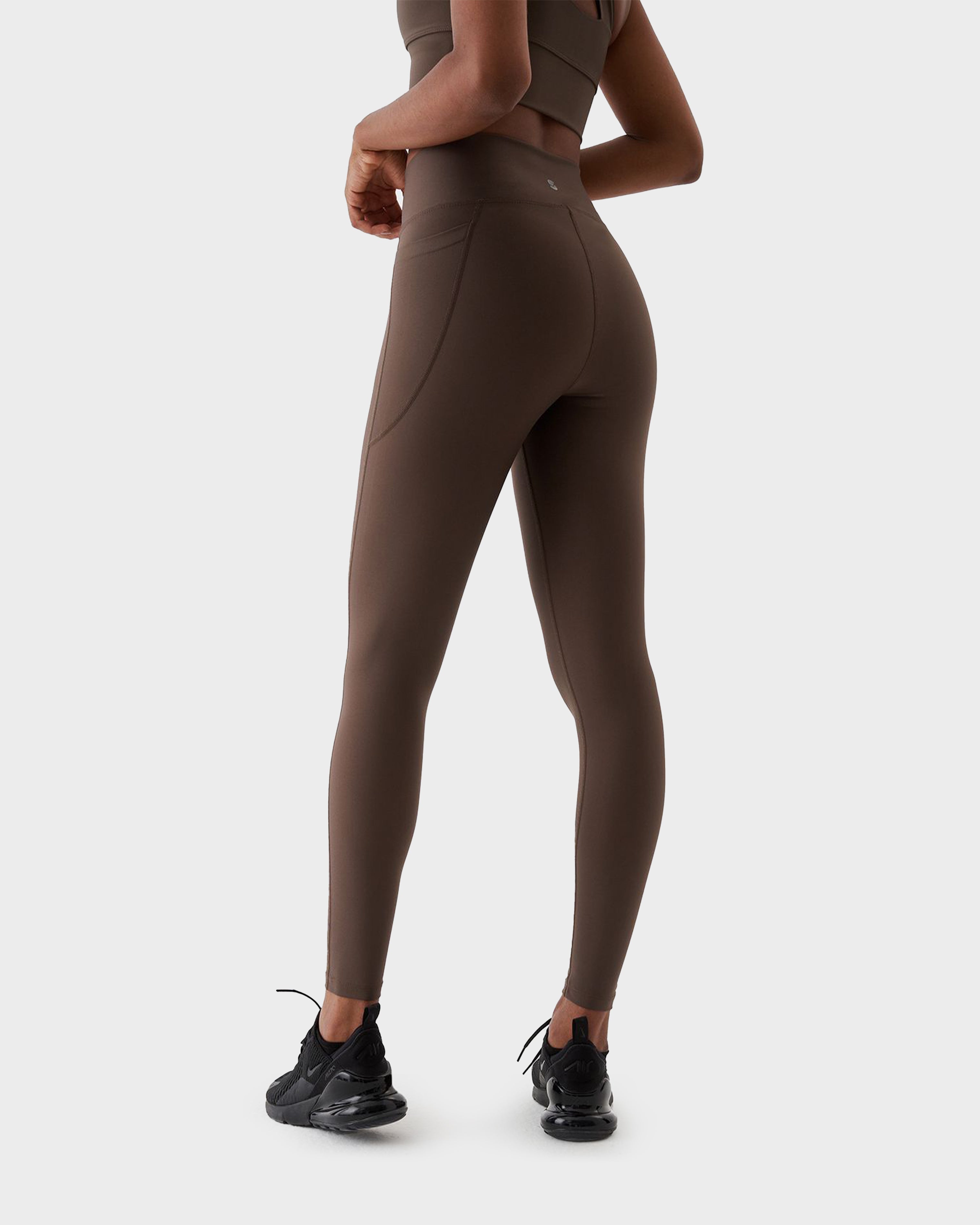 ADELE V BELT SPORTS LEGGINGS B.BROWN