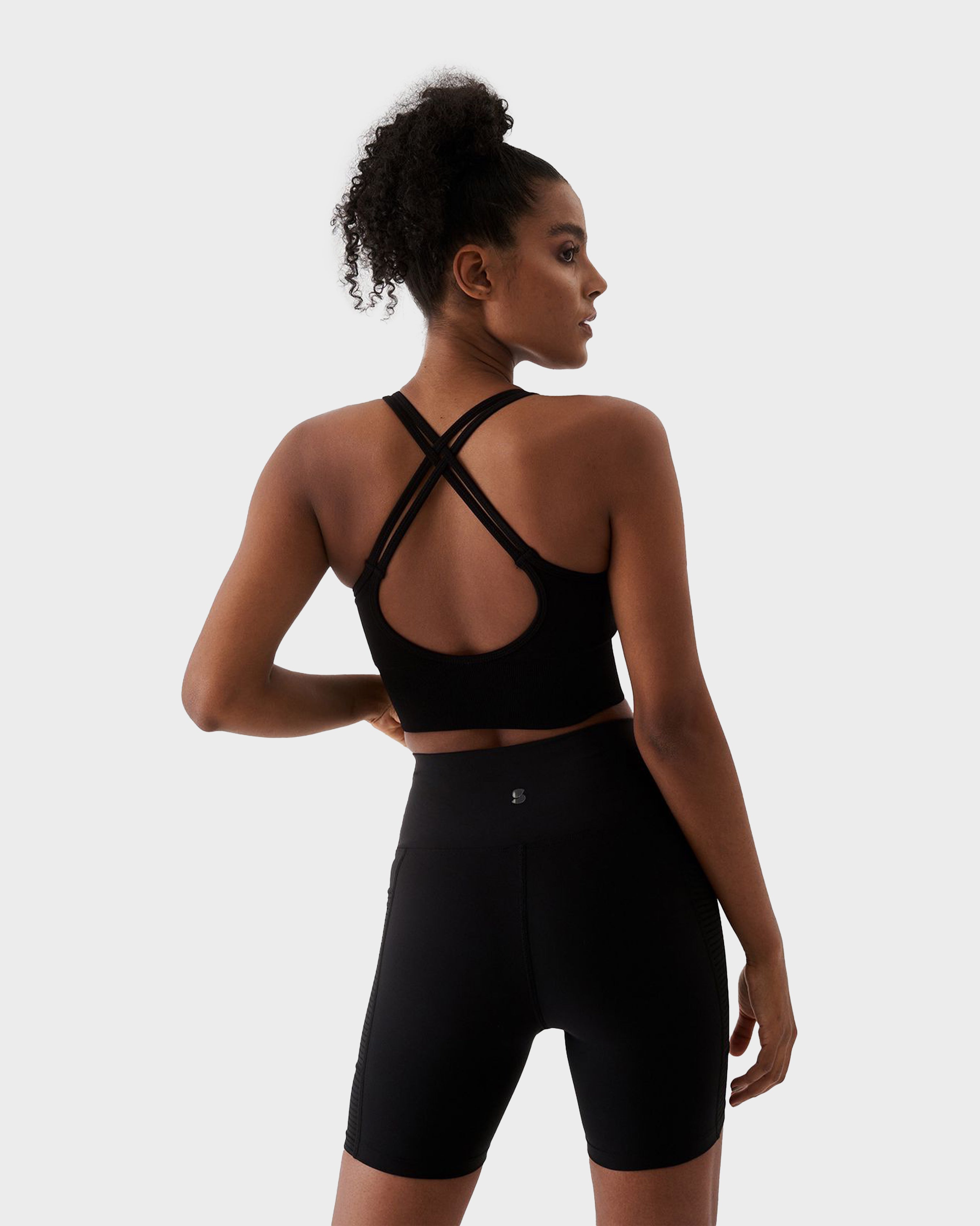 WAWEL MESH POCKET BIKER SPORTS TIGHTS BLACK