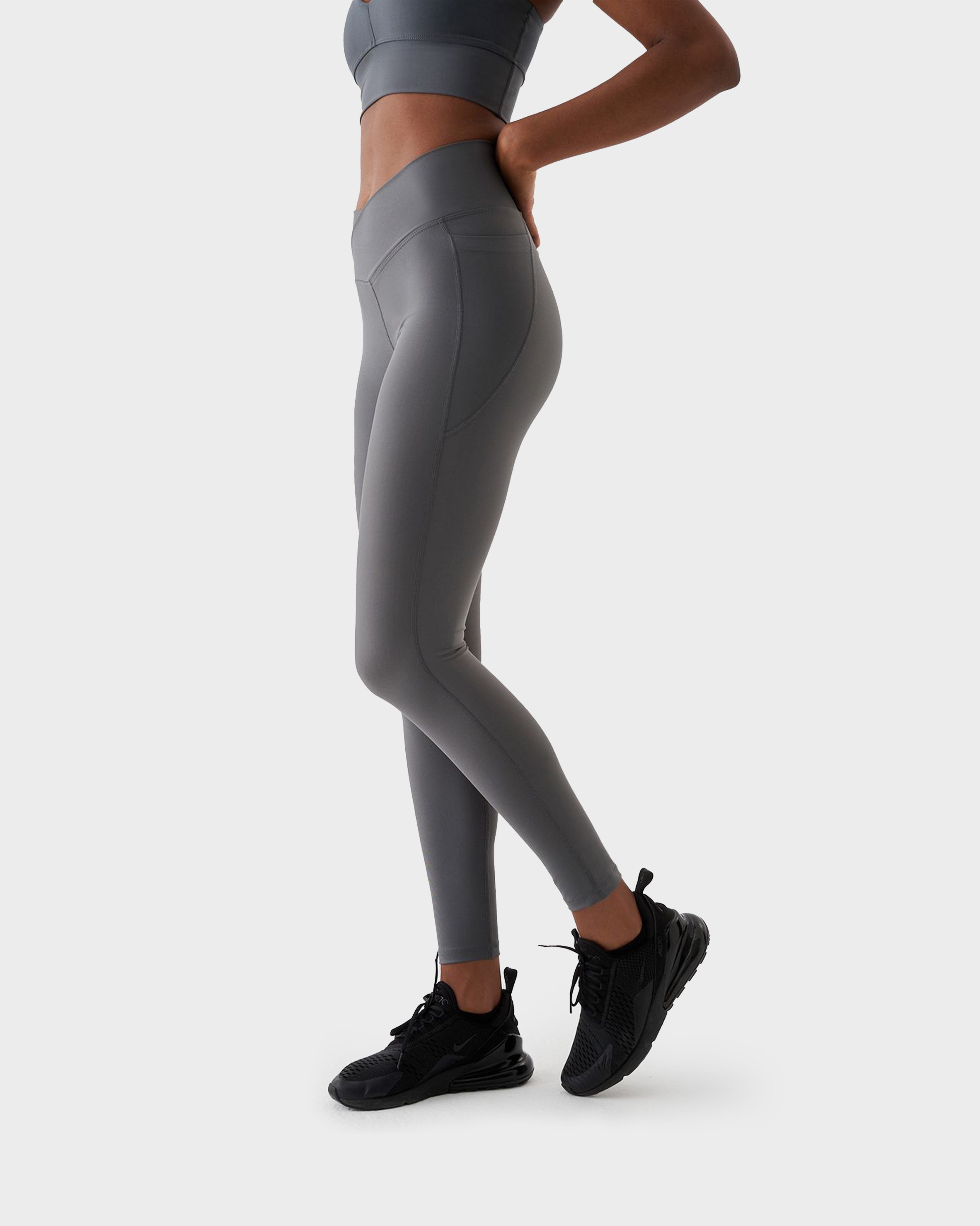 ADELE V BELT SPORTS LEGGINGS D.GREY