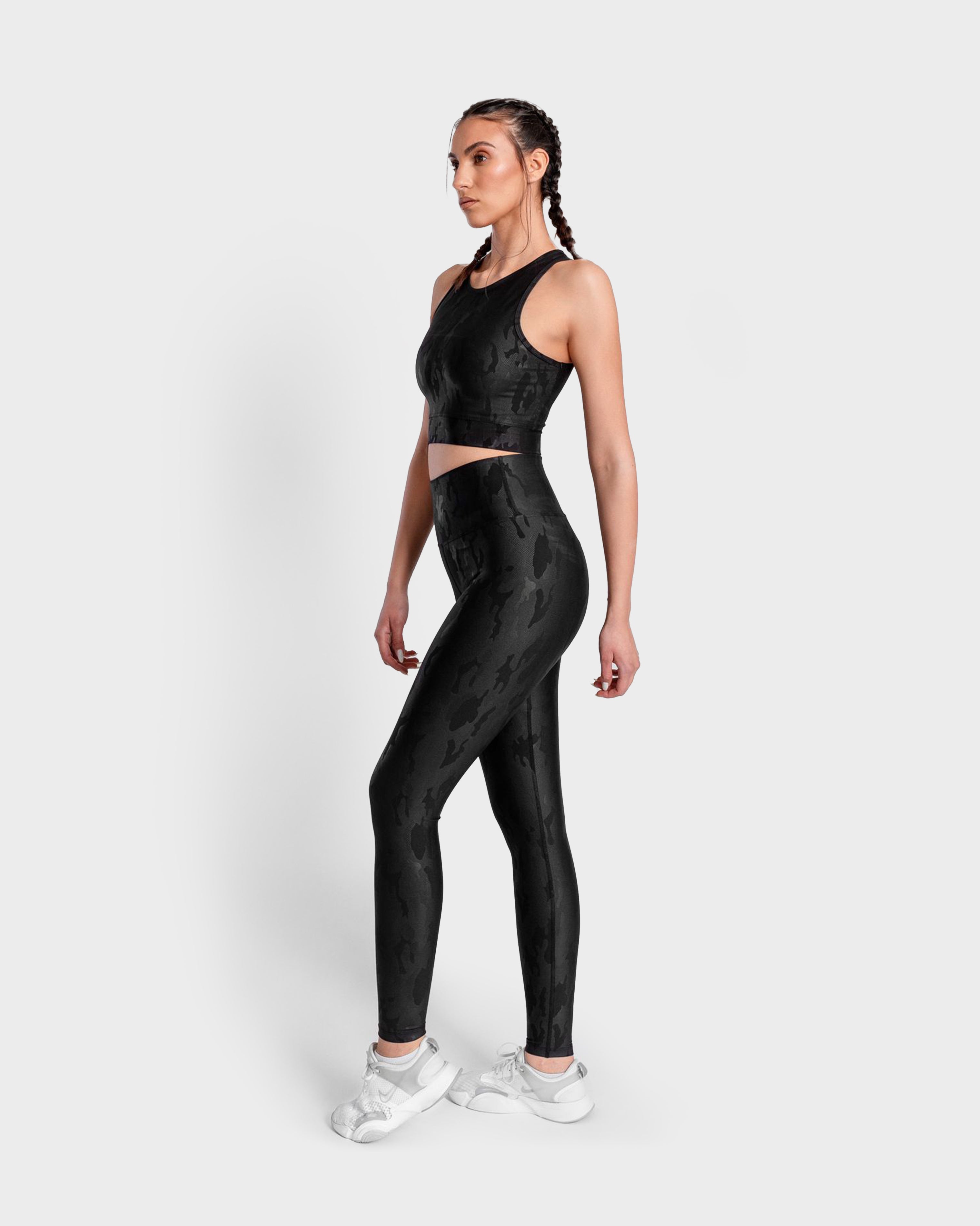 KHAITE CAMOUFLAGE SPORTS LEGGING BLACK
