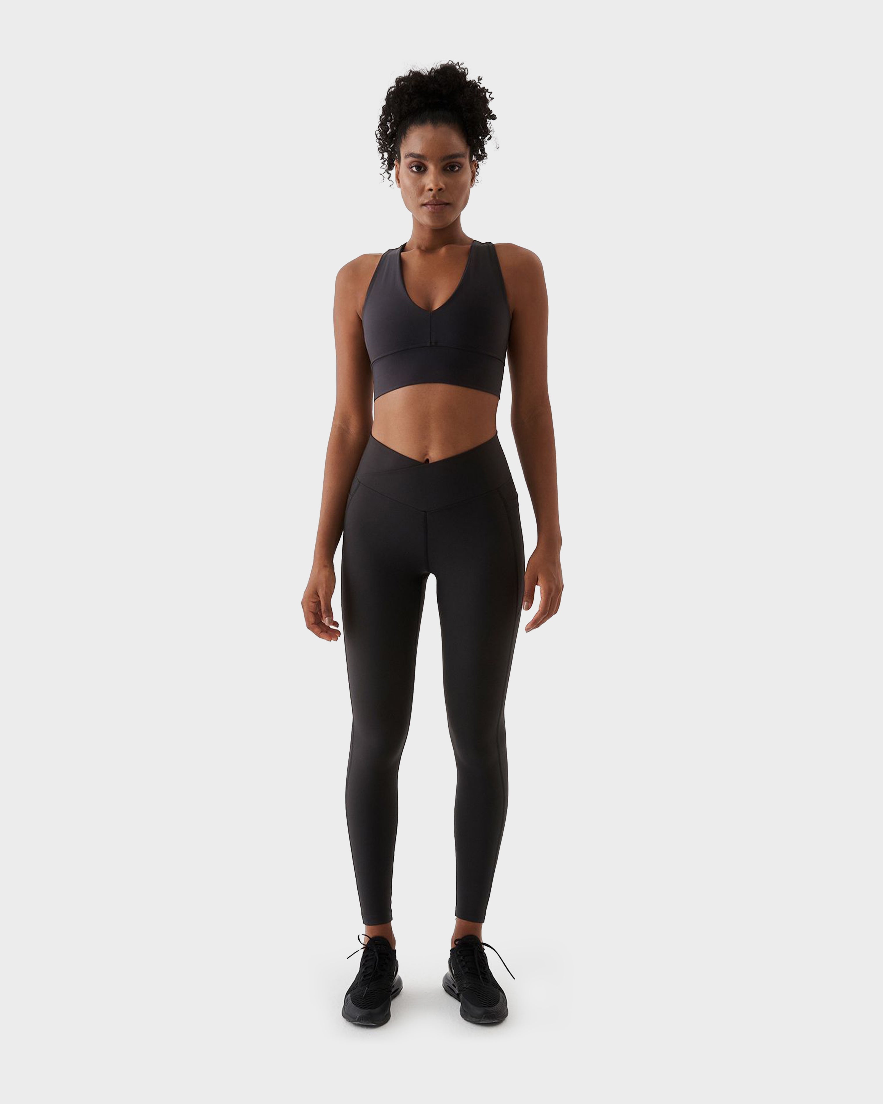 ADELE V BELT SPORTS LEGGINGS BLACK