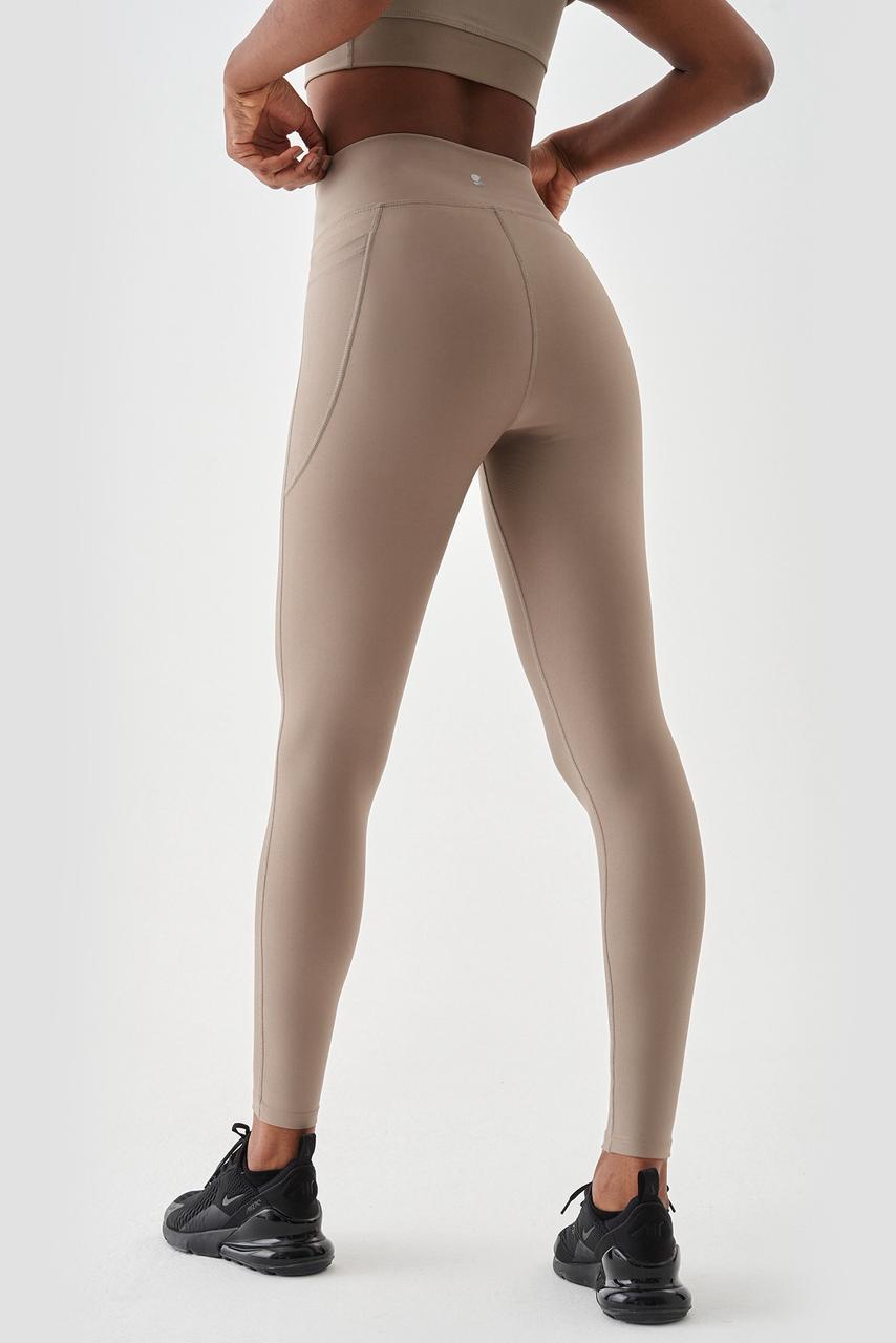 ADELE V BELT SPORTS LEGGINGS STONE