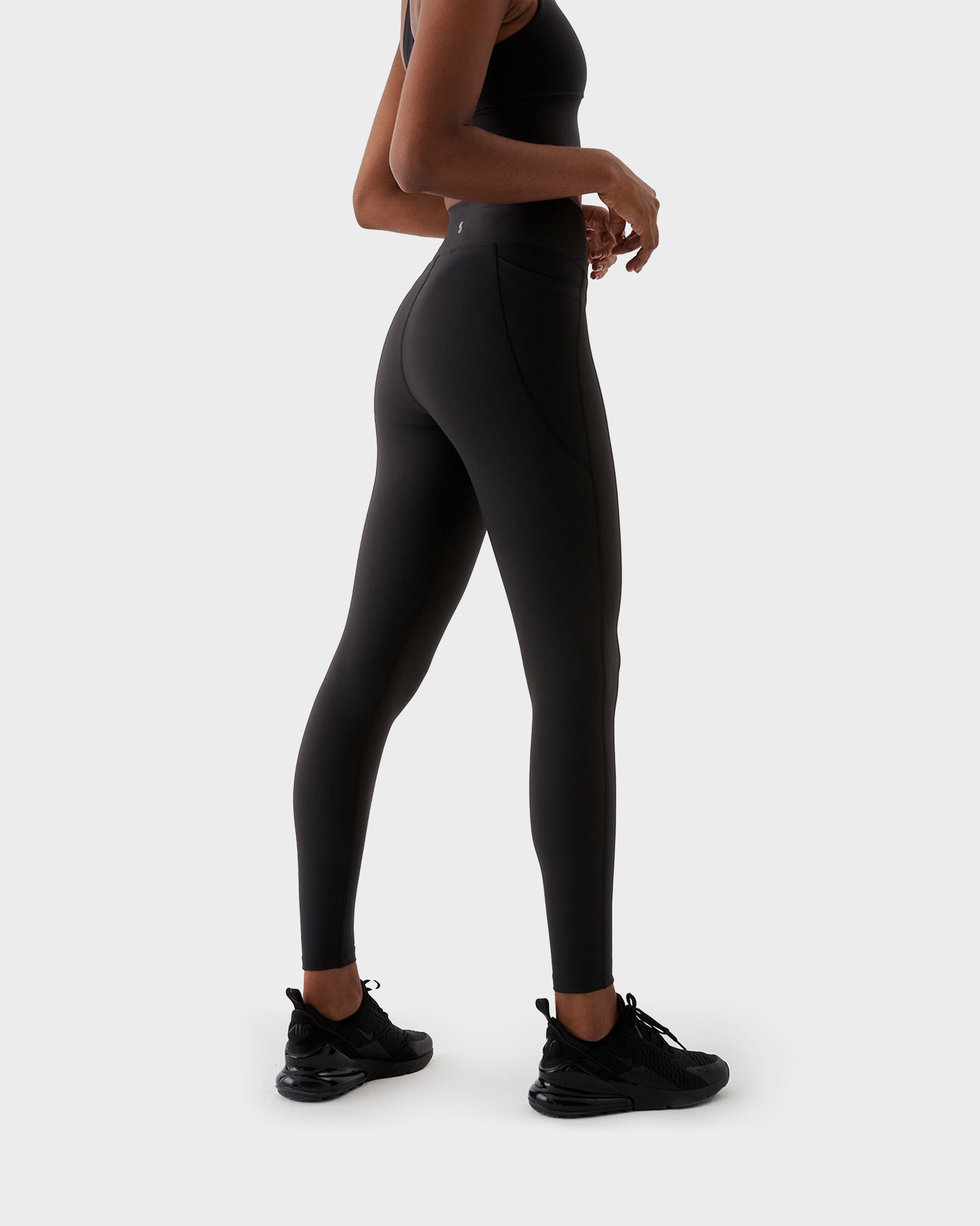 ADELE V BELT SPORTS LEGGINGS BLACK