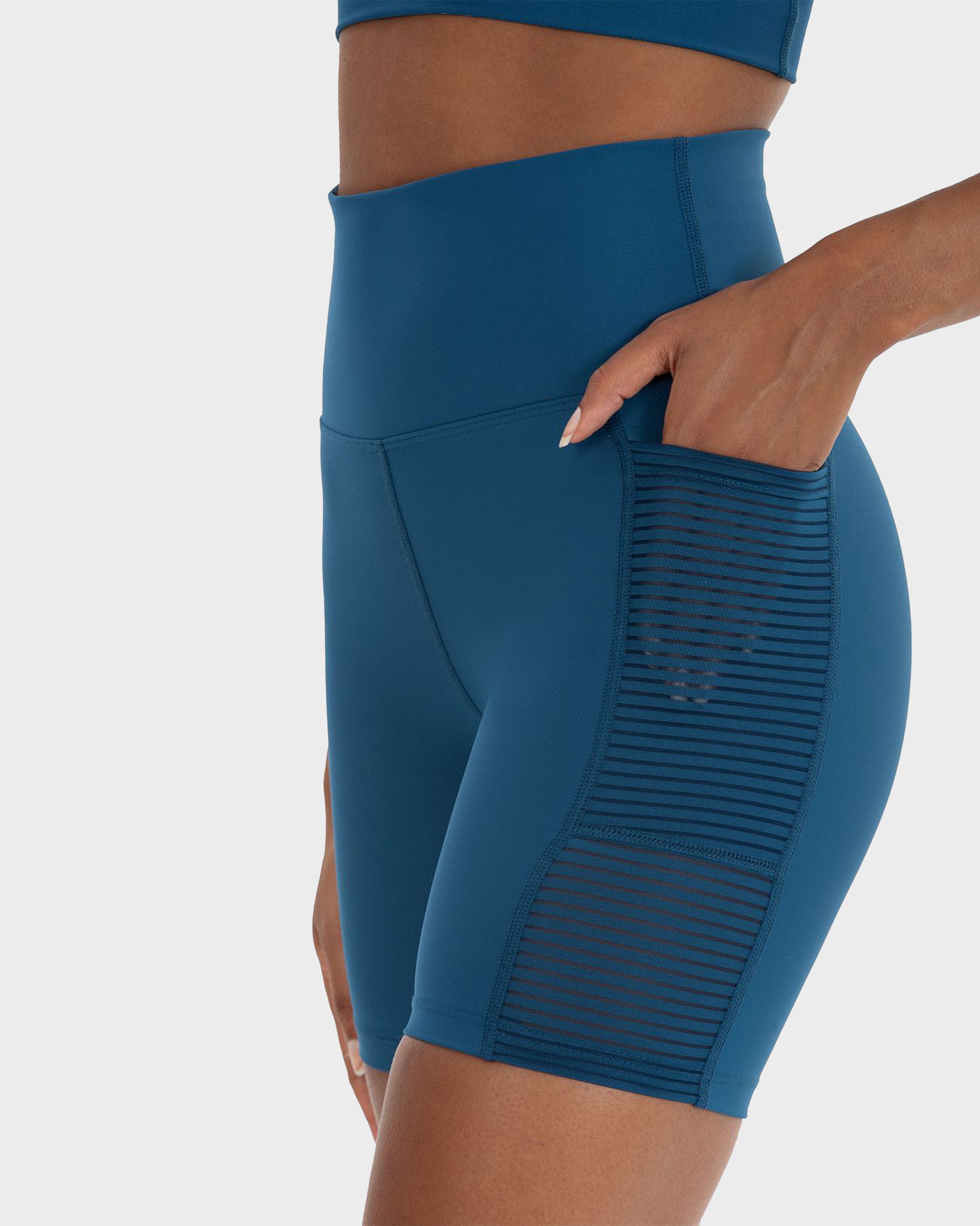 WAWEL MESH POCKET BIKER SPORTS TIGHTS PETROL