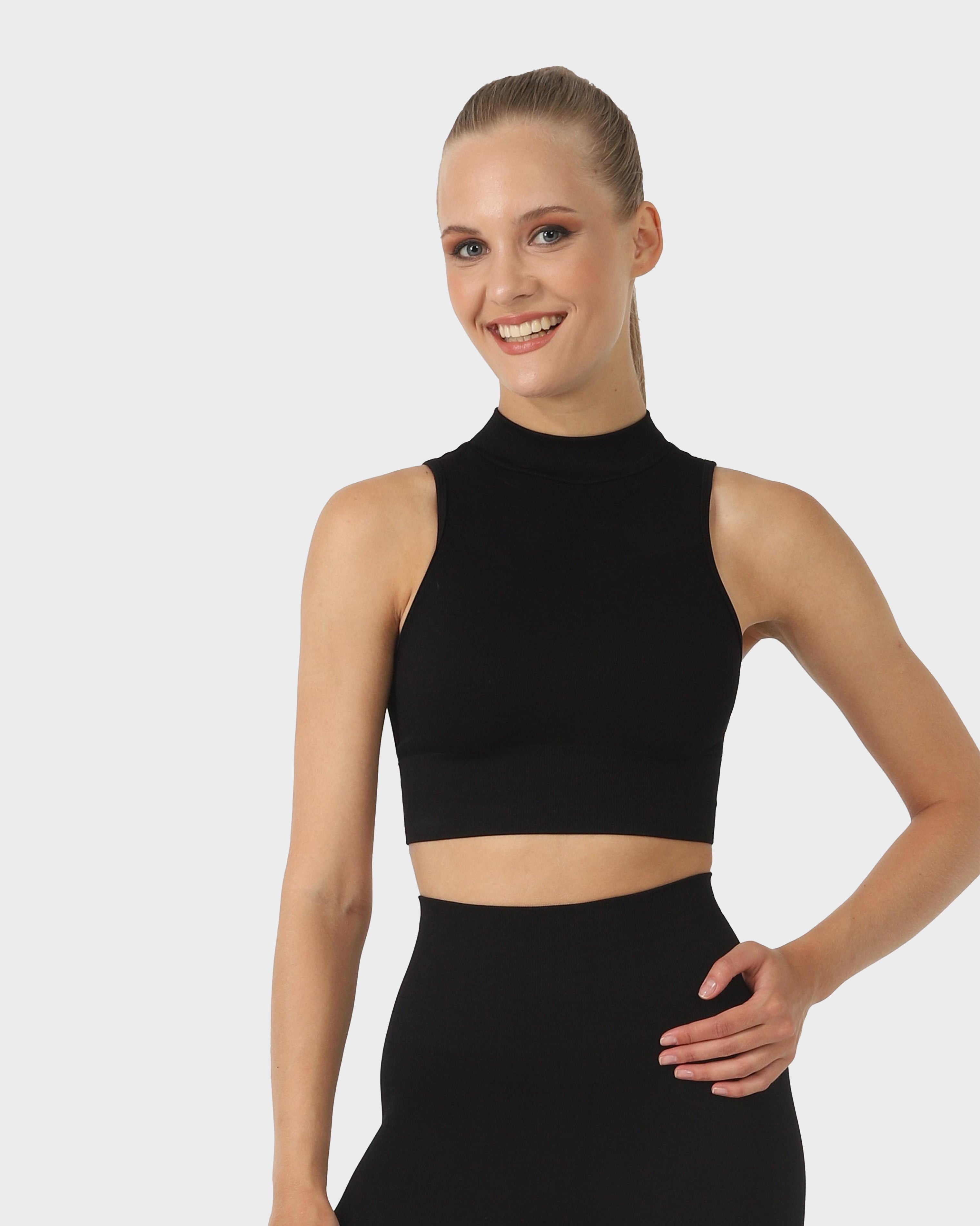SEAMLESS SPORTS BRA BLACK