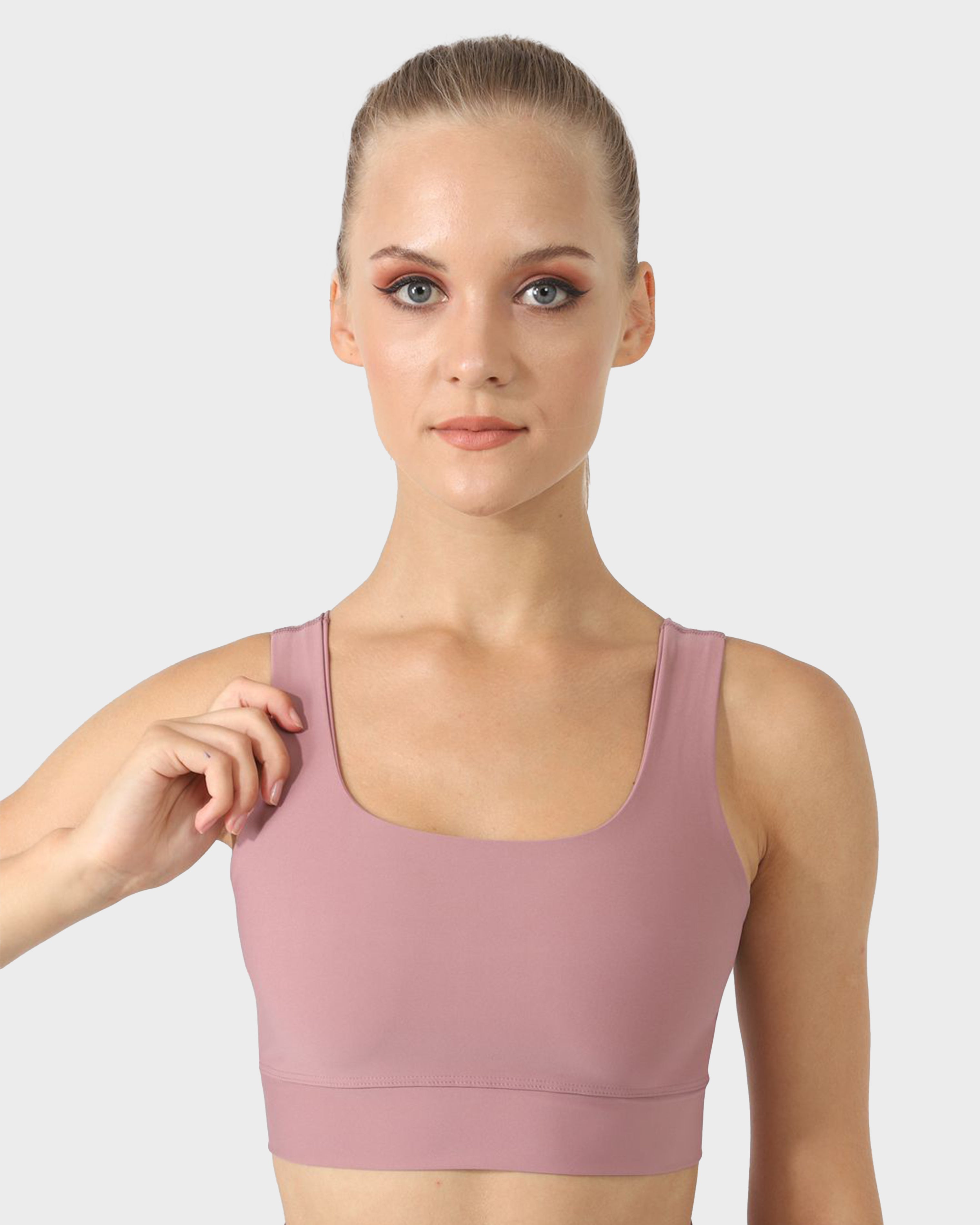 SQUARE NECK SPORTS BRA L.ROSE