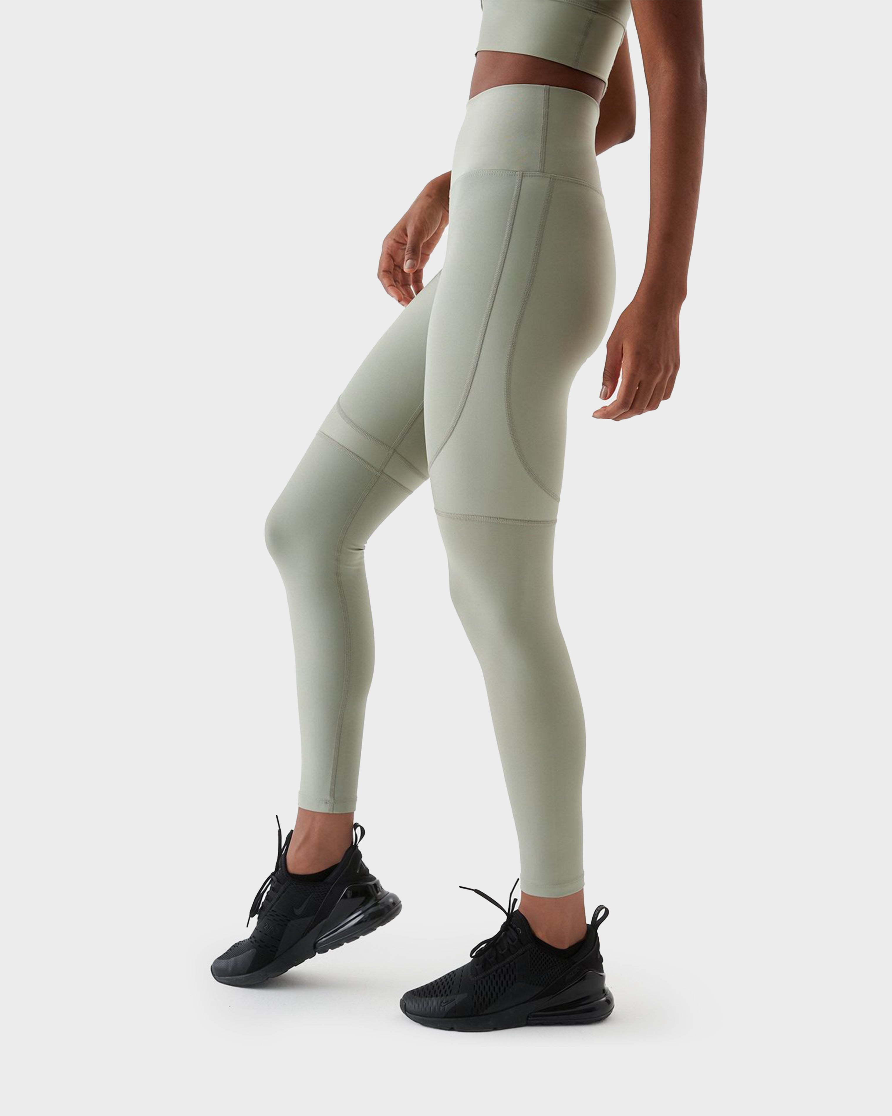 YVONNE BRIGHT LINE SPORTS LEGGING L.GREEN