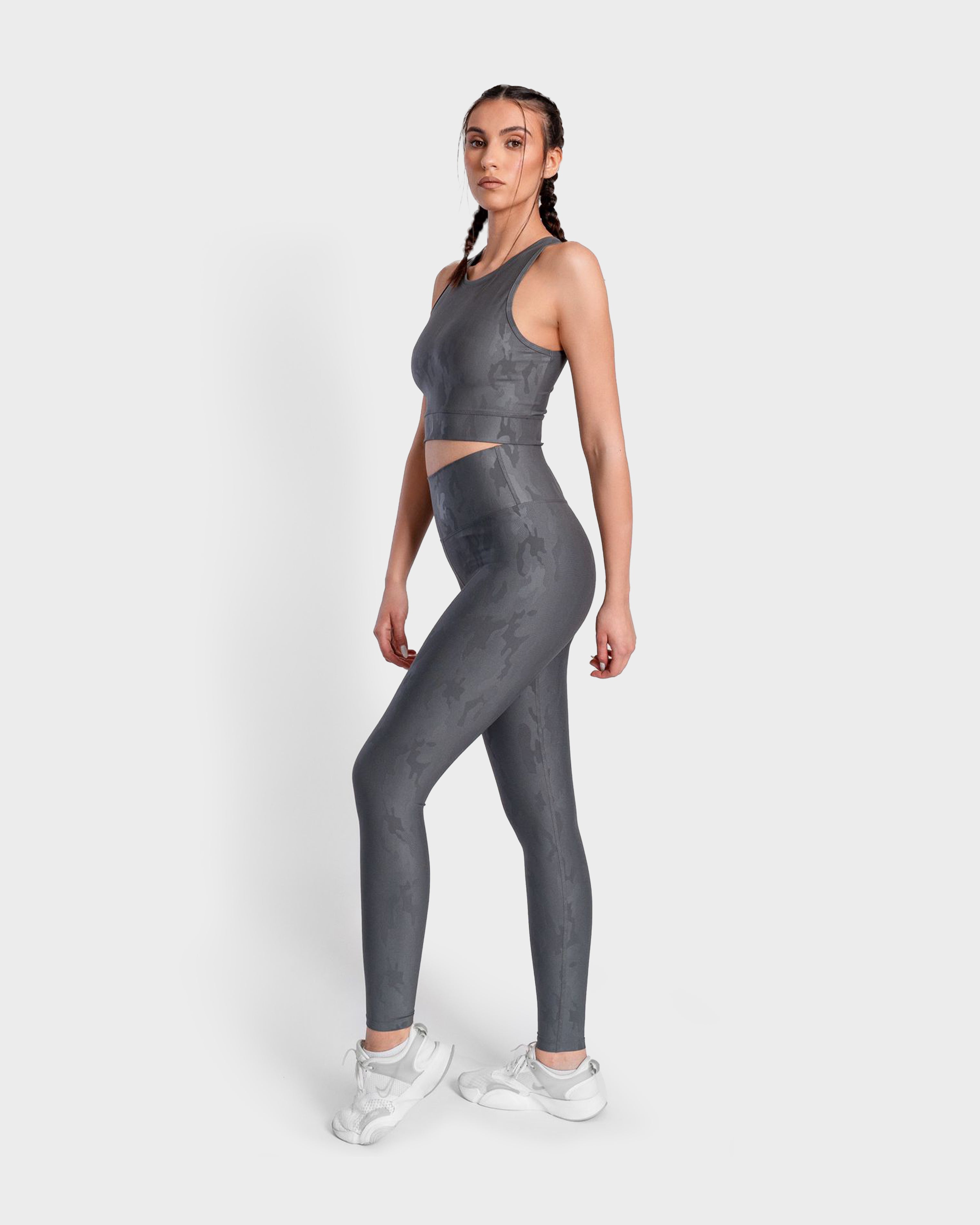 KHAITE CAMOUFLAGE SPORTS LEGGING D.GREY