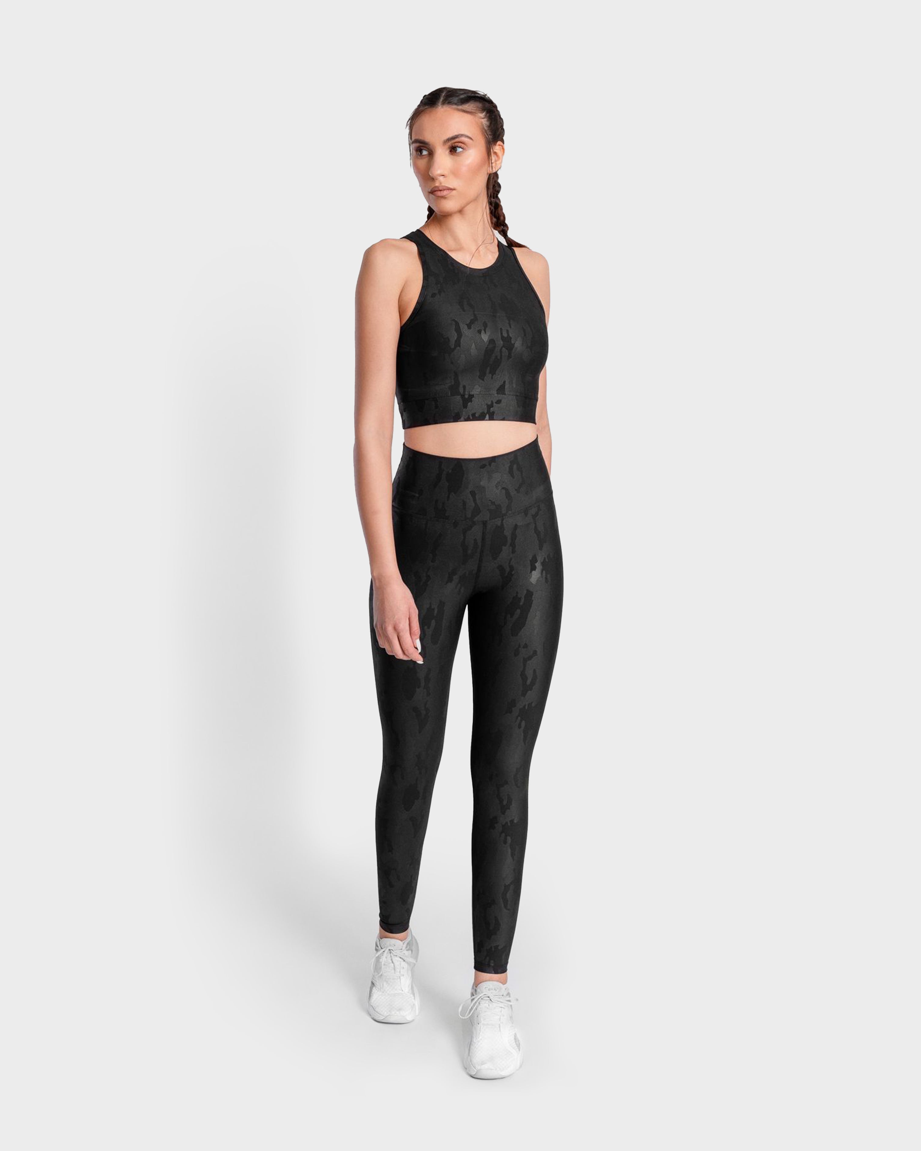 KHAITE CAMOUFLAGE SPORTS LEGGING BLACK