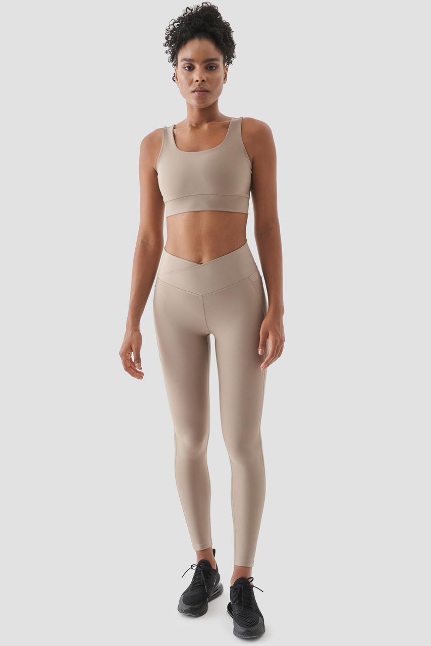 ADELE V BELT SPORTS LEGGINGS STONE