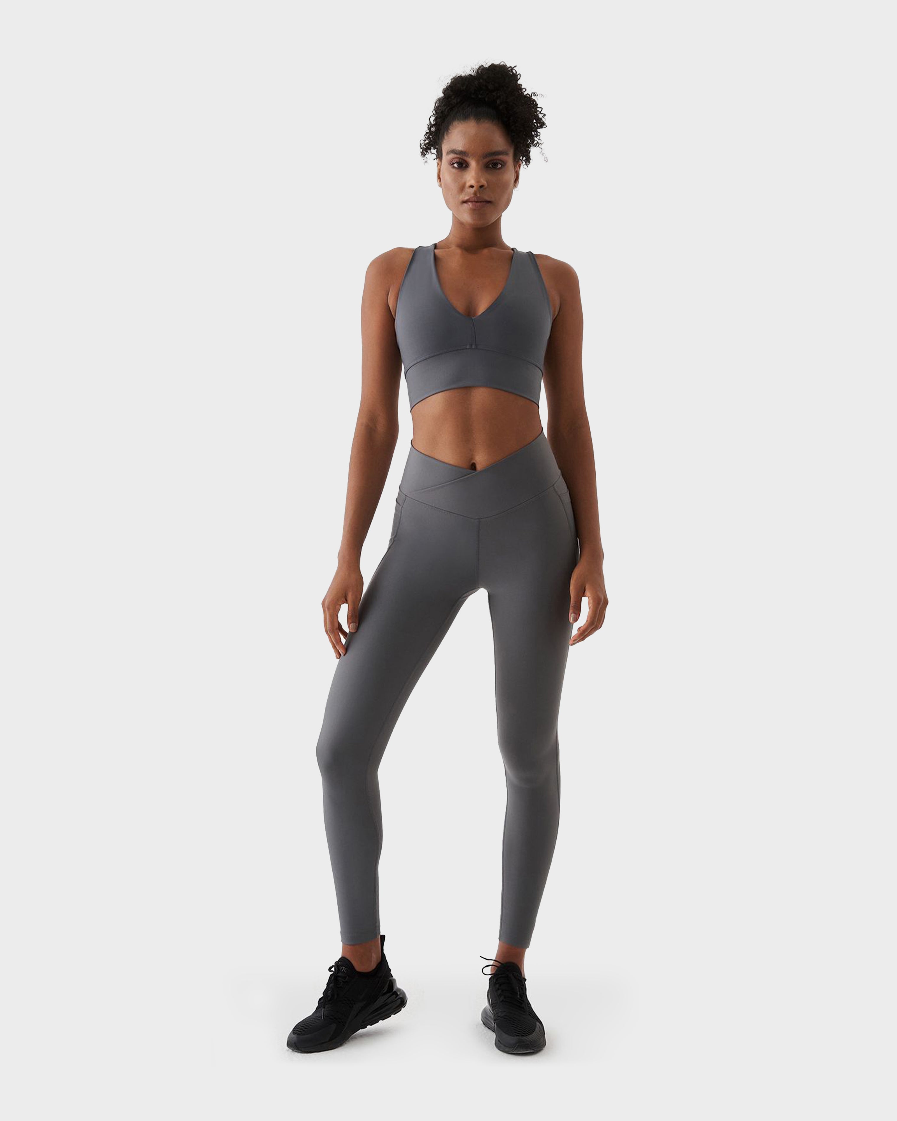 ADELE V BELT SPORTS LEGGINGS D.GREY