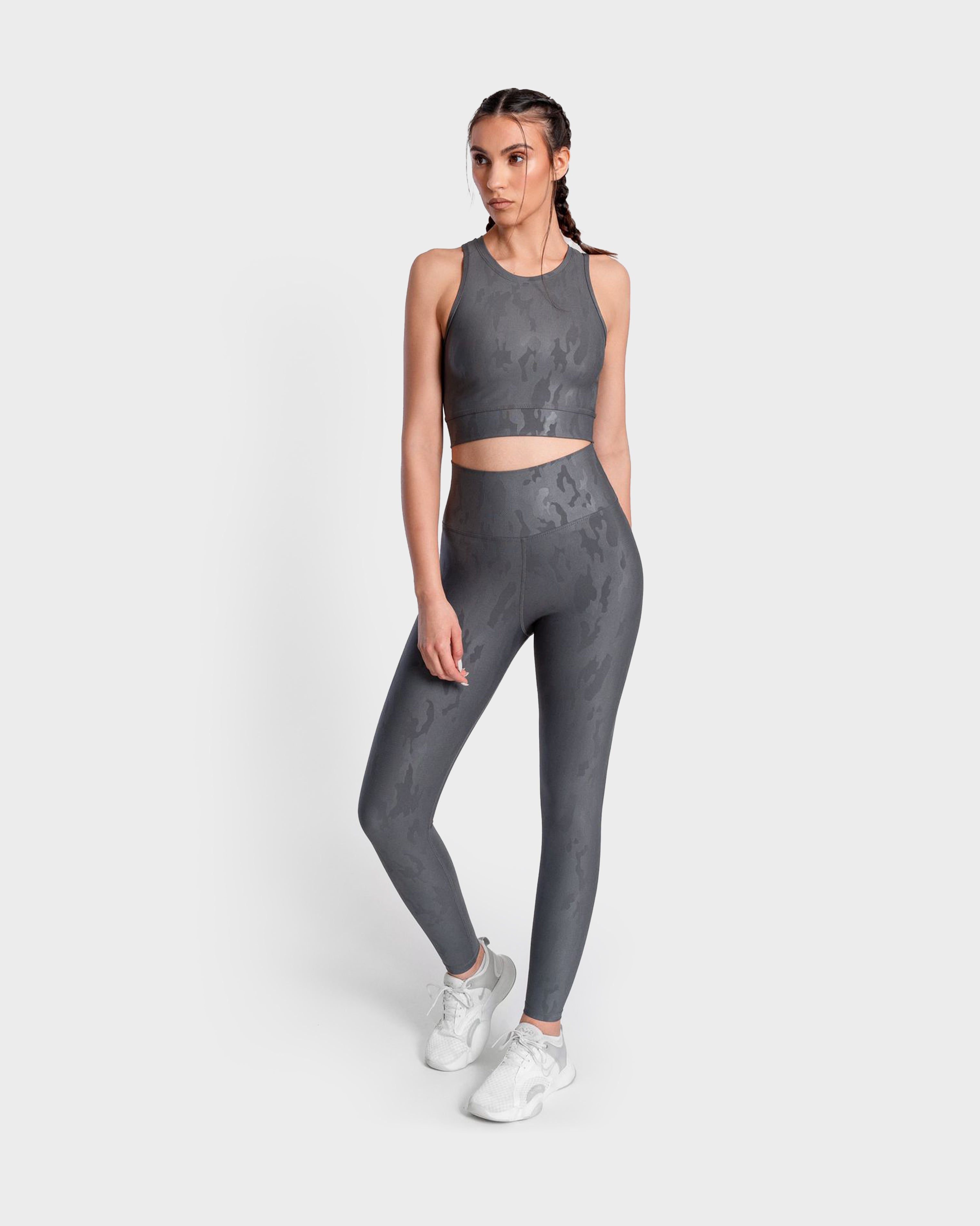 KHAITE CAMOUFLAGE SPORTS LEGGING D.GREY