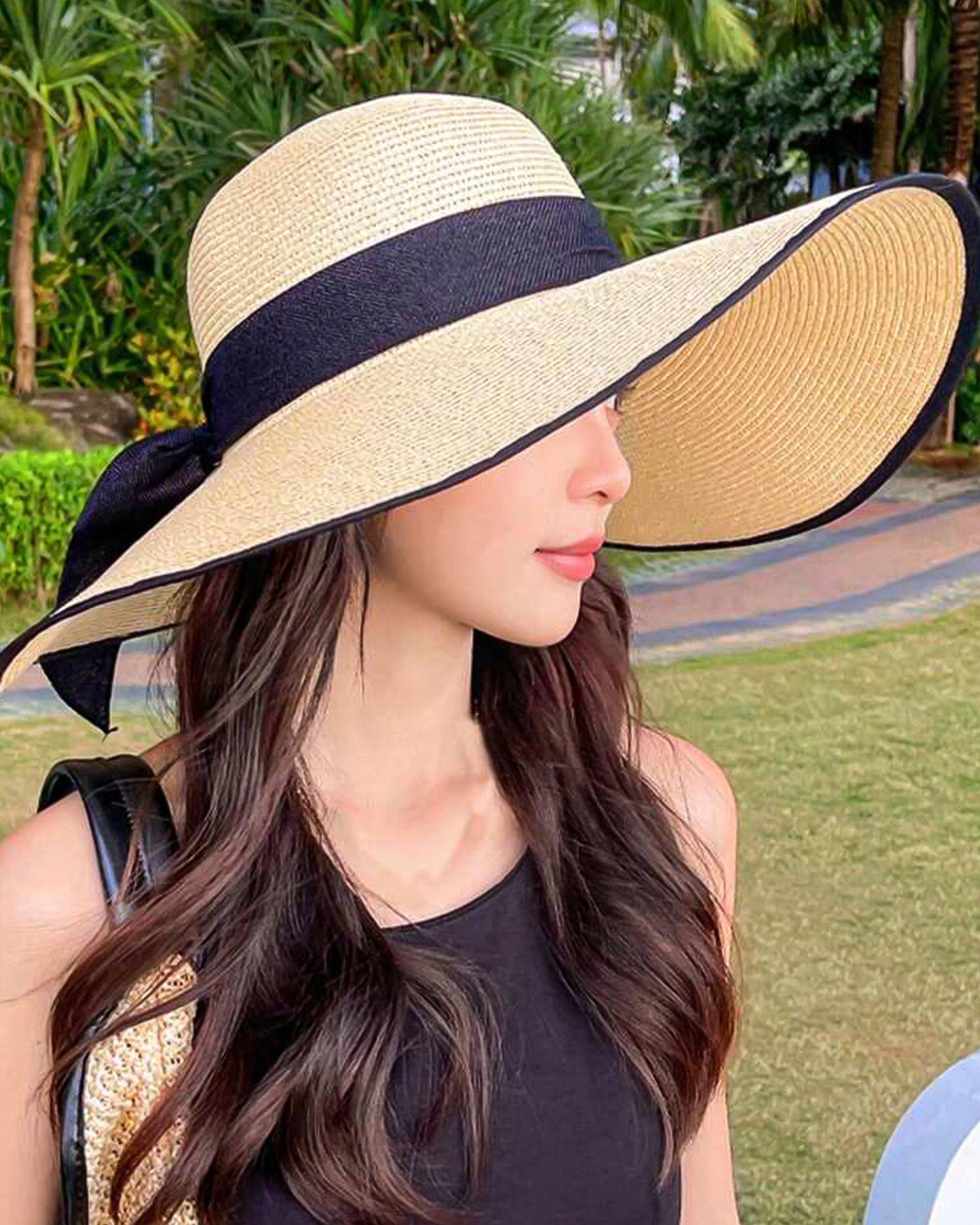 WIDE BREAM KHAKI SUN HAT