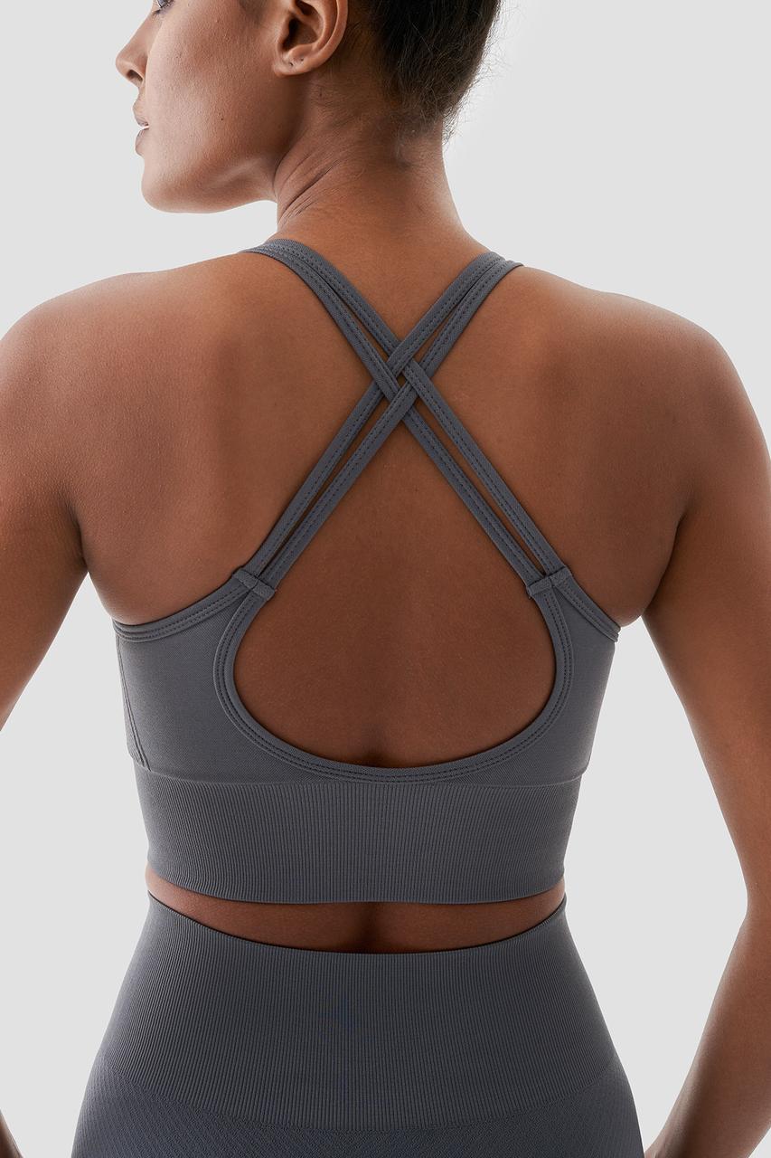 KATE SEAMLESS SPORTS BRA GREY