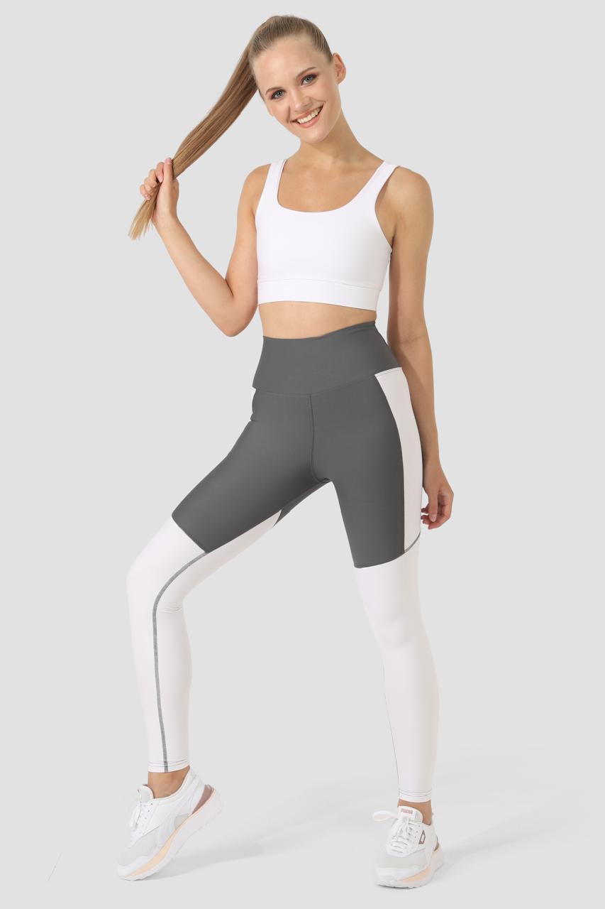 SQUARE NECK SPORTS BRA WHITE