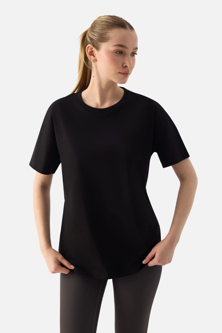 ELORA OVERSIZED TSRT BLACK