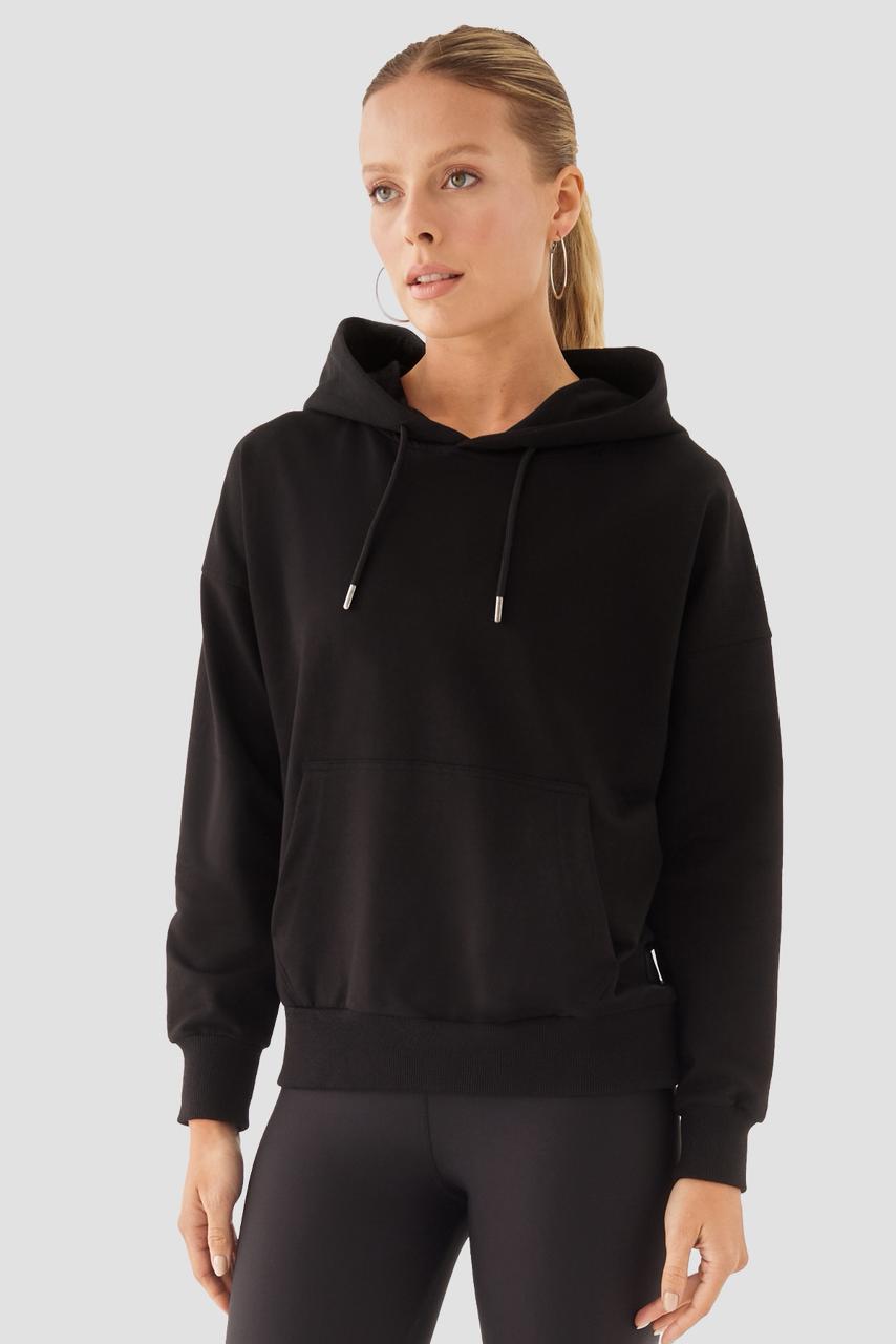 FIONA OVERSIZED HOODIE SWEATSHIRT ECRU