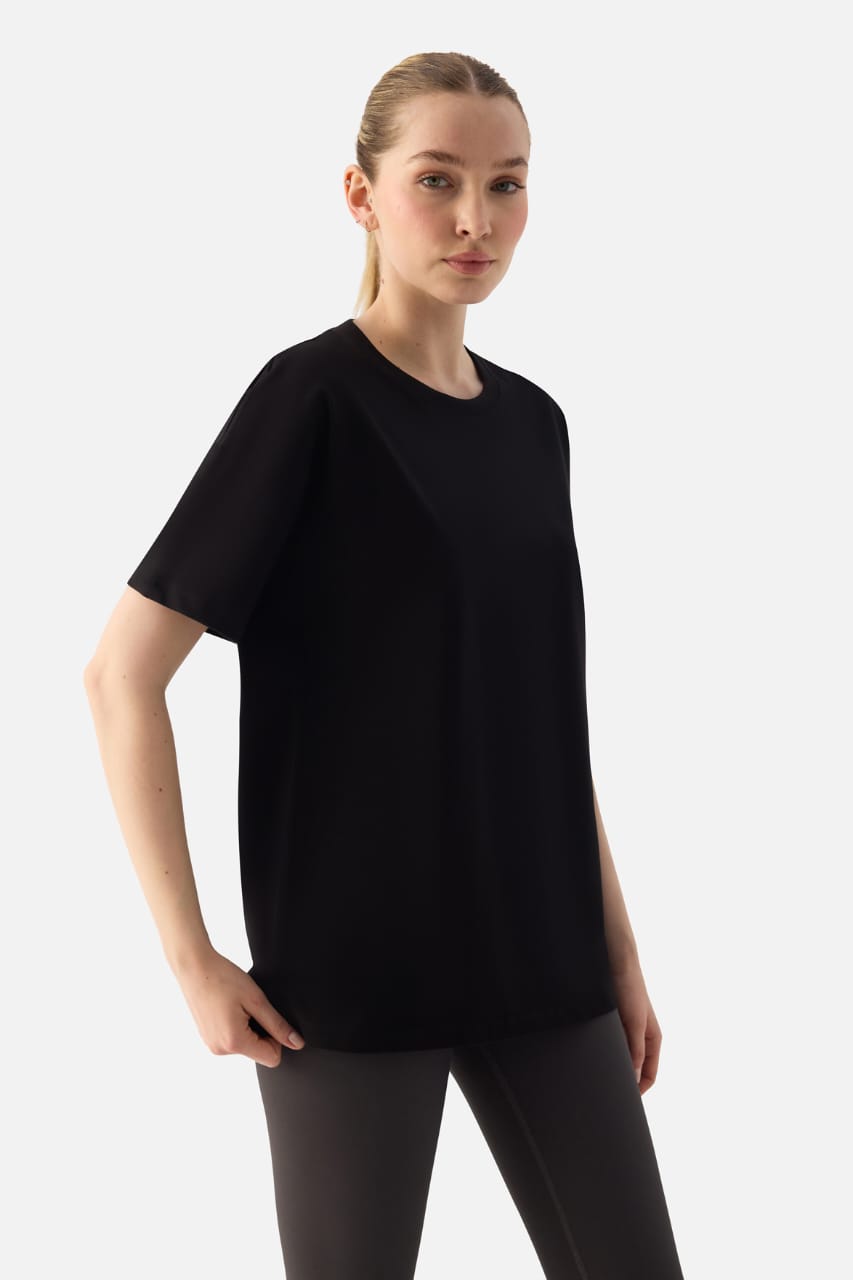 ELORA OVERSIZED TSRT BLACK