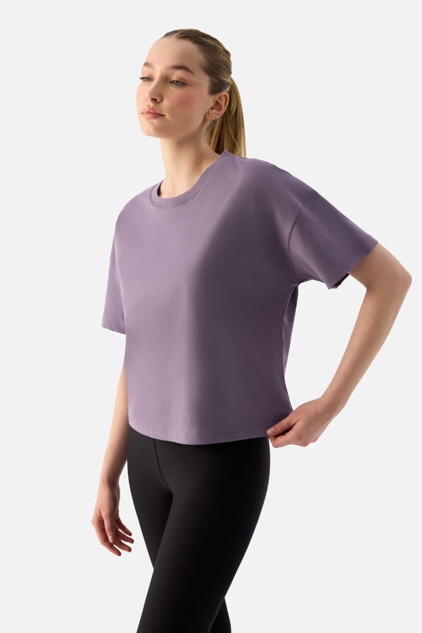 NOYA CROPPED OVERSIZED TSHRT