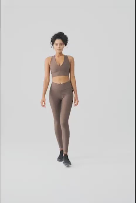 ADELE V BELT SPORTS LEGGINGS B.BROWN