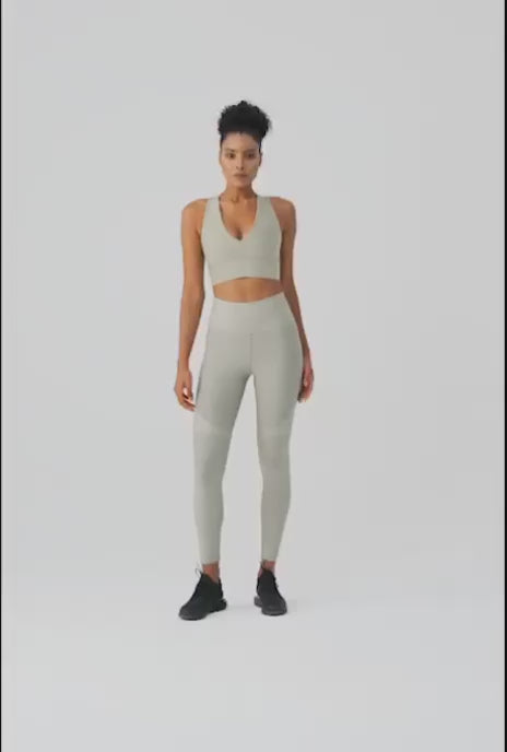 YVONNE BRIGHT LINE SPORTS LEGGING L.GREEN